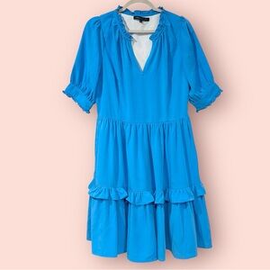 ABBEY GLASS Tiered Ruffle Mini Dress